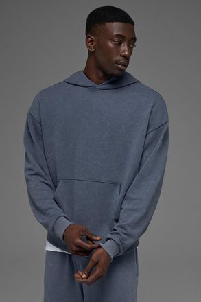 Alo | Chill Vintage Wash Hoodie in Bluestone Wash, Size: Medium