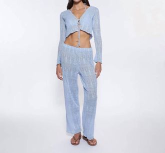 Peixoto Evy Pant In Cloud Blue Weave