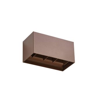 Lindby Lindby L&aacute;mpara De Pared Led Exterior nivar En Marr&oacute;n Aluminio
