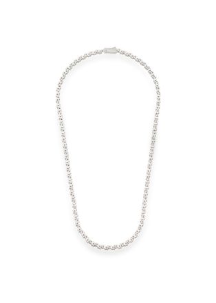 Cernucci Cernucci Mixed Square Stone Tennis Chain Necklace - Silver - 20 (M)