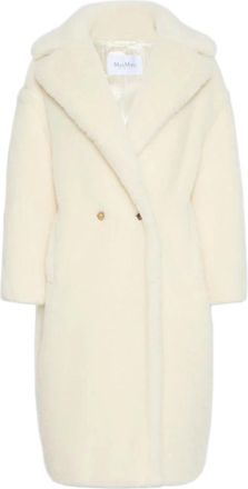 Max Mara Abrigo Teddy Bear Icon - Coats - Mujer - Blanco - M