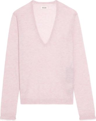Zadig&Voltaire Maglione con scollo a V - Rosa