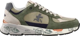 Premiata Mase 7295 Sneakers - Heren - Sneakers - Groen - 41 EU - Leer - Schoenen