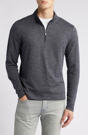 Robert Barakett Crestwood Half Zip Pullover in Black at Nordstrom Rack, Size Large