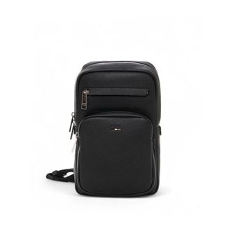 HUGO BOSS Hugo, Cross Body Bags, male, Black, Size: ONE SIZE Adjustable Shoulder Bag with Front Pocket
