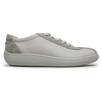 Ecco Ecco Soft Zero Leather Mens Comfort Trainers - White Shadow White - Size:UK 10.5-11