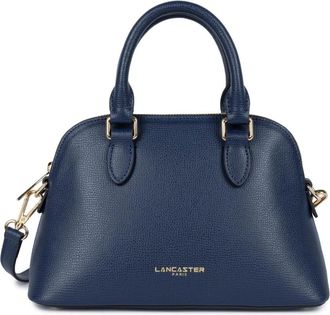 Lancaster Blauwe Halve Maan Rits Tas - Dames - Handtassen - Blauw - ONE Size - Leer - Tassen
