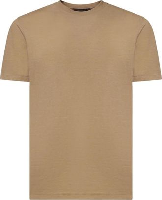 Zanone Ice Cotton T-Shirt - Heren - T-shirts - Bruin - XL - Katoen - Tops