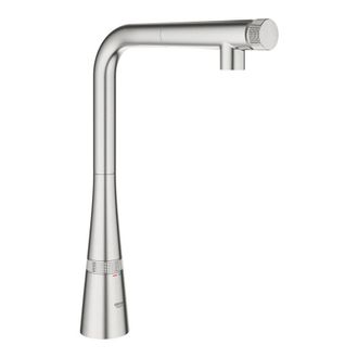 GROHE Mezclador De Lavabo Zedra Smart Control 31593 L - Extensible. Ducha De Enjuague De Acero