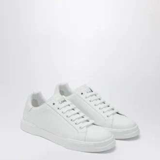 Dolce & Gabbana Dolce&Gabbana White Portofino Sneakers In Leather