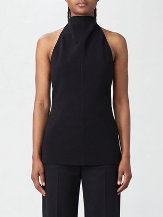 Khaite Top dolcevita in cr&ecirc;pe con scollatura allamericana e spalle scoperte