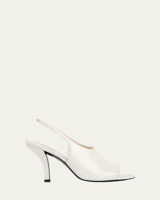Toteme Contour Naplack Leather Slingback Pumps