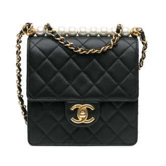Chanel Gequilted Flap Parels Handtas