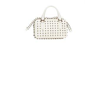 John Richmond Tassen, Dames, Wit, ONE Size, Mini Handtas met Decoratieve Noppen
