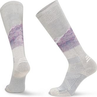 Le Bent Womens Elyse Saugstad Pro Series Zero Cushion Socks Gray S