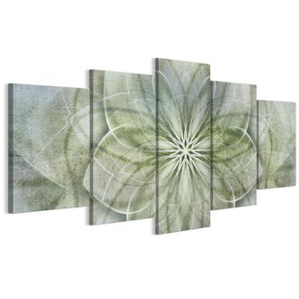 OEM Quadro Su Tela Italiana 100 X 50 Cm Pentattico - Stile Boho - Sfondi E Motivi Quadro Su Tela Italiana 150 X 75 Cm Pentattico - Stile Boho - Sfondi E M