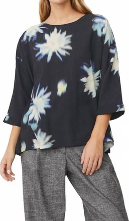Masai Becca Patterned Blouse In Muted Lime