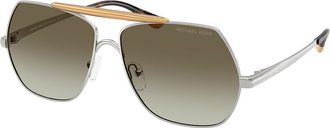 Michael Kors MK1173 DENVER 18933M Womens Sunglasses Silver Size 58