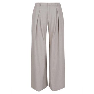 Andamane Dames, Broeken, Beige, Maat: XS Wol