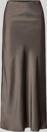 Neo Noir Neo Noir Maxirock aus Satin mit elastischem Bund Modell Vicky in Taupe, Größe 36