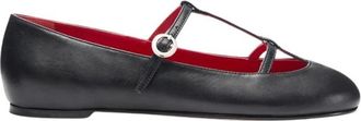 Scarosso Linda I Ballerinas - Dames - Ballerinas - Zwart - 40 EU - Leer - Schoenen
