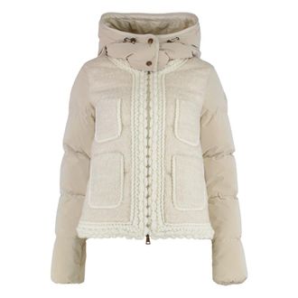 Moncler Down Jackets, female, Beige, XS, Ripaille Short Jacket