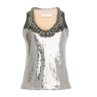 Paco Rabanne Donna, Top, Grigio, M, new
