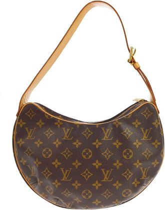 Louis Vuitton Croissant Monogram Canvas Brown Canvas Handbag (Pre-Owned)