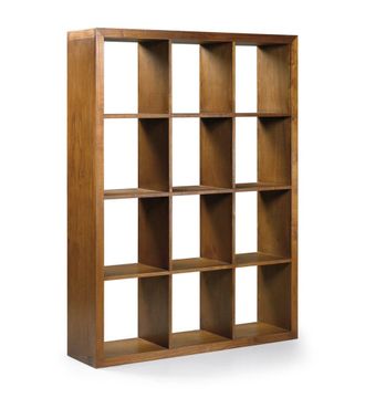 Moycor Librer&iacute;a de madera marr&oacute;n 12 huecos anch. 135 cm