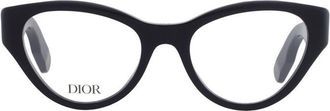 Dior LADY95.22OB1I Cat-Eye Black Frame Eyeglasses - Black