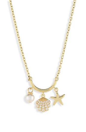 Argento Vivo Seashell Charm Necklace in Gold at Nordstrom Rack