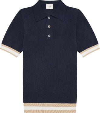 CHÉ Studios Polo in maglia a coste - Blu