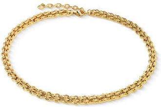 Coeur de Lion Mesh Chain Classic Necklace in Gold at Nordstrom