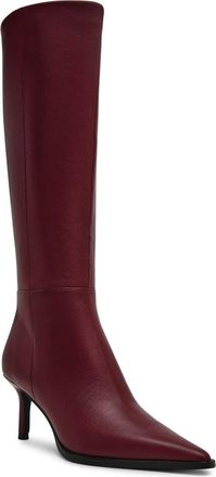 Steve Madden Lingo Pointed Toe Knee High Boot in Wine Leather at Nordstrom, Size 7.5
