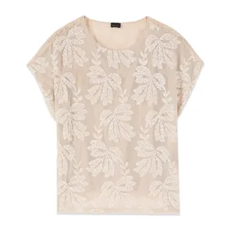 Oltre Mujer, Blusas y Camisas, Beige, Talla: L
