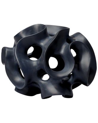 Jamie Young Co. Ribbon Sphere In Black Resin