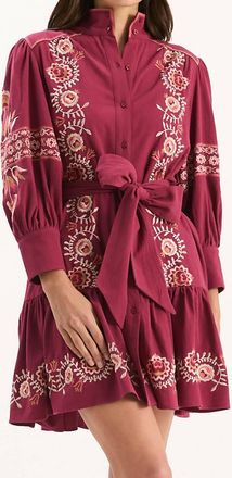 Tyler B&ouml;e Nikki Embroidered Dress In Anemone