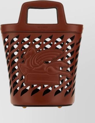 Etro arnica leather bucket bag