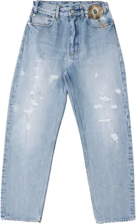 Fortela Juliettec High-Waisted Five-Pocket Denim Pants in Pale Blue at Nordstrom, Size 28 X 31
