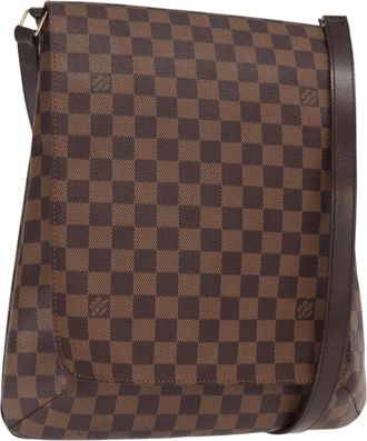 Louis Vuitton Musette Damier Brown Canvas Handbag (Pre-Owned)