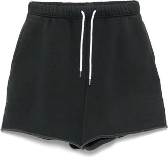 Purple Shorts in pile di cotone - Nero