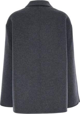 R&oacute;he Womens Jacket Wool-Cashmere Grey Coat