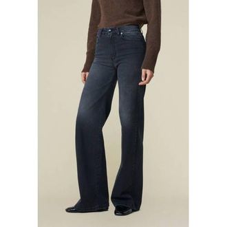 Lois high waist wide leg jeans black denim