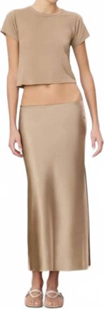&Eacute;terne Camila Midi Skirt In Taupe