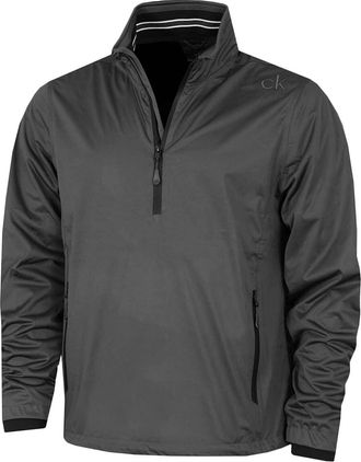 Calvin Klein Mens Waterproof Half Zip Jacket - Charcoal/Black - XXXL