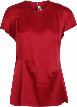 Victoria Beckham Draped Pleat Detail Top