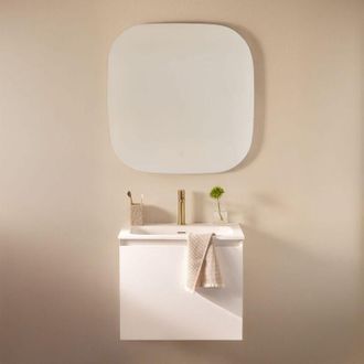 Sklum Conjunto De Mueble De Ba&ntilde;o En Madera Con Lavabo Integrado Macrae Sklum