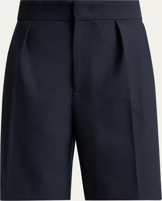 Victoria Beckham Pleated Tailored Bermuda Shorts