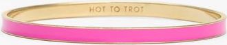 Kate Spade New York idiom - hot to trot ultra thin enamel bangle in Hot To Trot- Pink at Nordstrom
