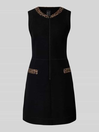 Marc Cain Minikleid mit kurzem Reißverschluss in Black, Größe 34